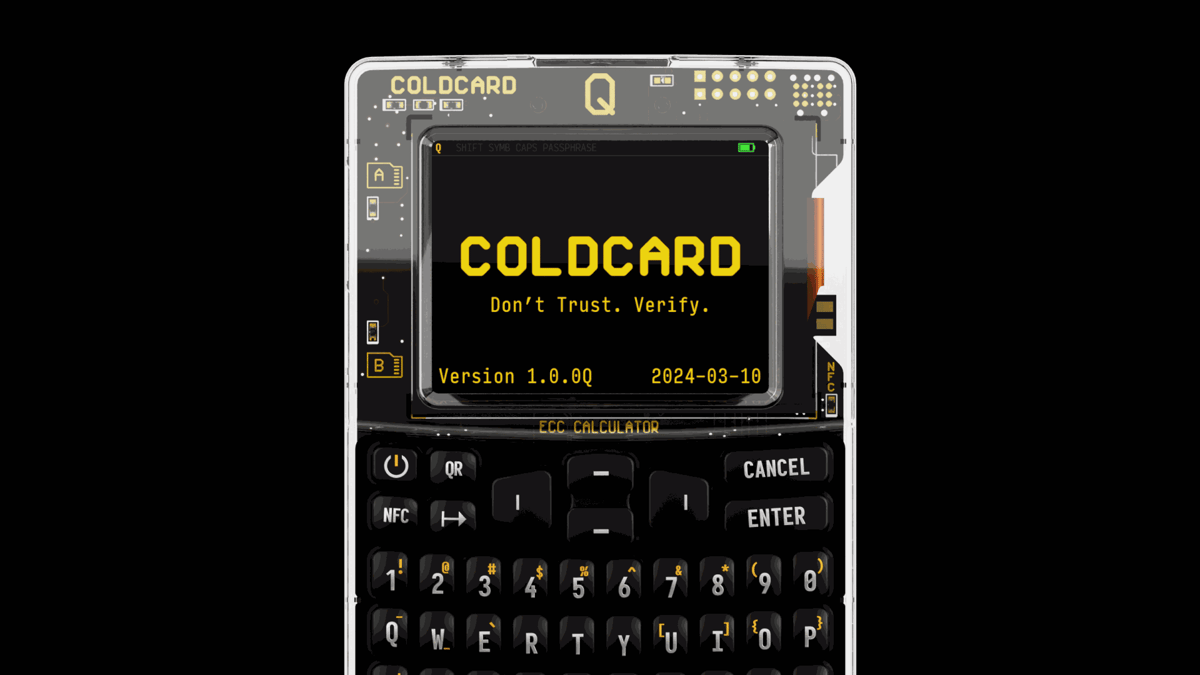 Set Up Your Coldcard Q
