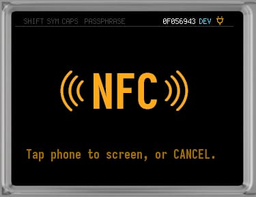 NFC Tap Air-Gapped Signing with Coldcard