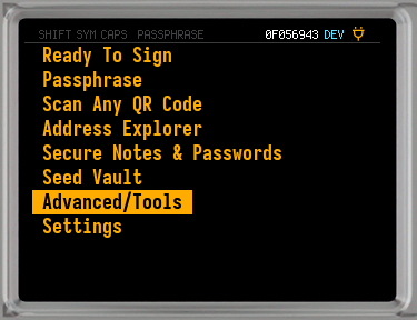 q advanced tools menu