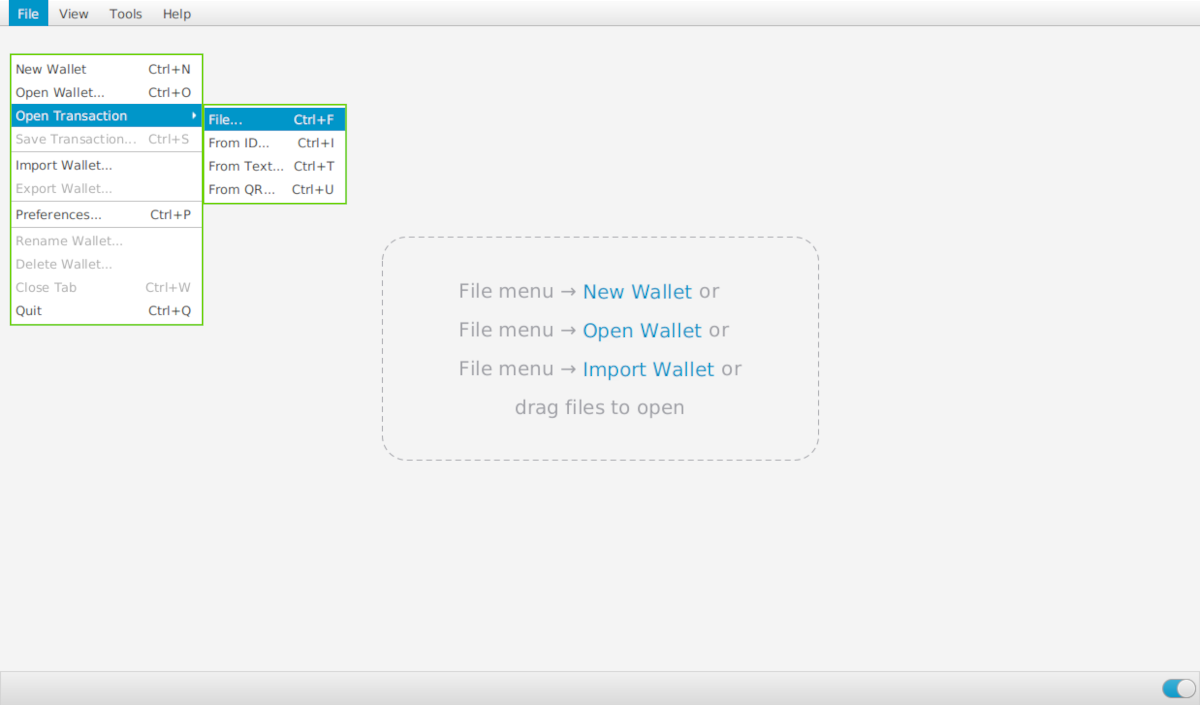 Sparrow open file