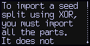 mk4 seed xor length