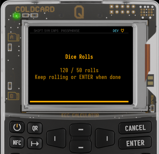 Q Dice Rolls minimum reached