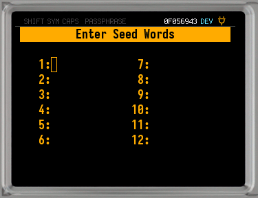 q enter words