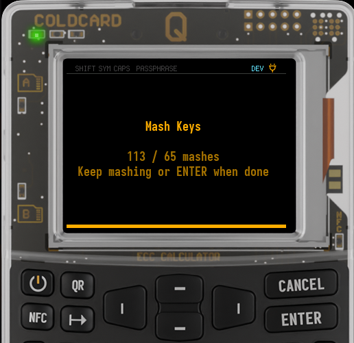 Q Mash Keys minimum reached