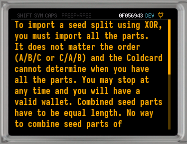 q seed xor length
