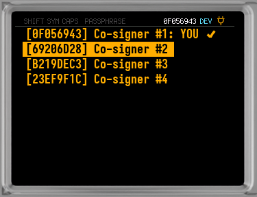 Q signer a choose next