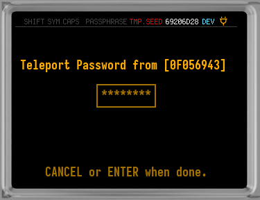 Q signer b blank teleport pass