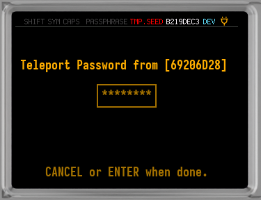 Q signer c blank teleport pass