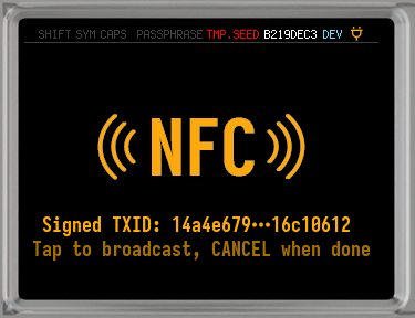Q signer c nfc push