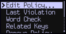 mk4 edit policy menu