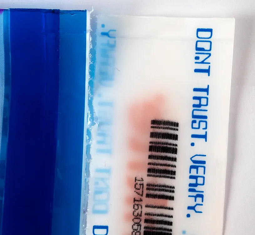 Mk3 COLDCARD Tear-Off Tab Matched with Bag