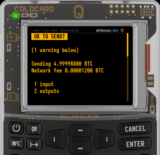 OK TO SEND approval on Q