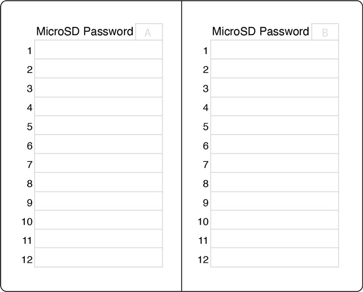 MicroSD Password Card Preview